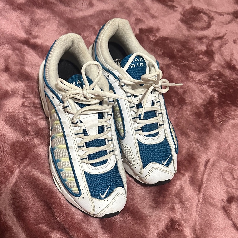 Nike Sneakers with Blue and Cream Accents